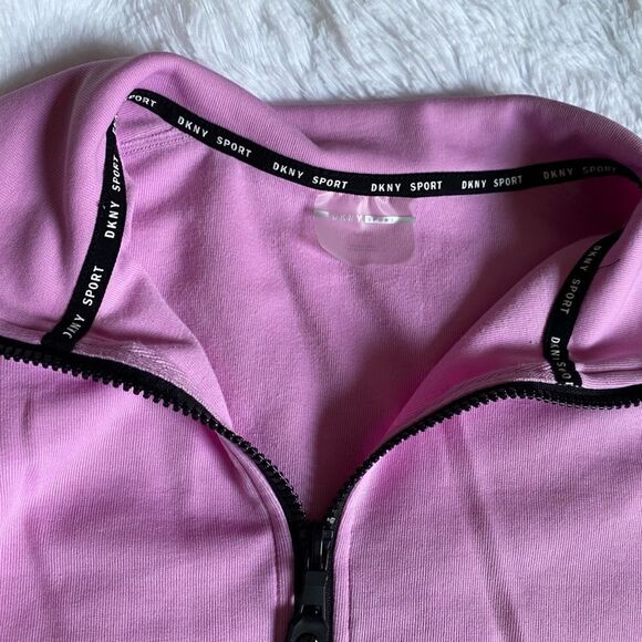 DKNY Sport Quarter Zip Pullover Color Block Shirt - Picture 5 of 9